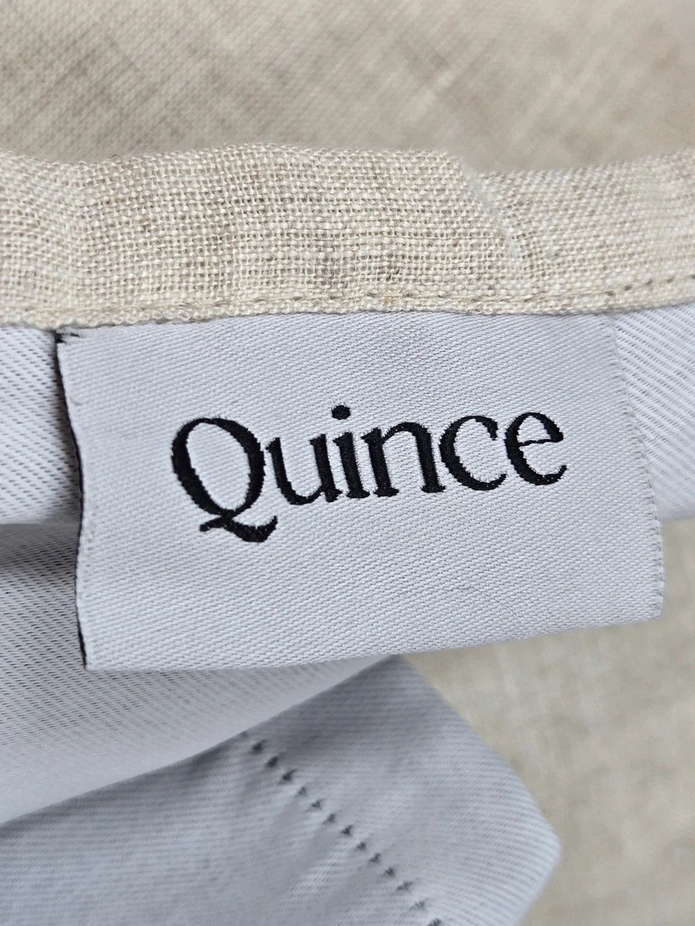 NWT QUINCE Set Of 2 48x84 European Linen True Blackout Curtains Flax 9967